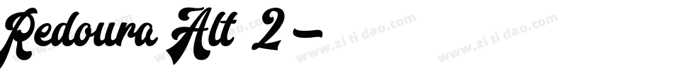 Redoura Alt 2字体转换